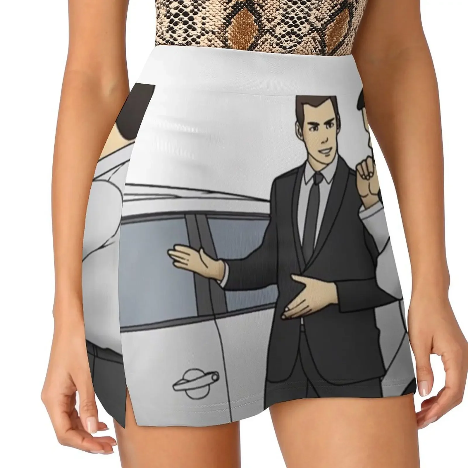 Slaps Roof Of Car Meme Mini Skirt novelty in clothes korean summer clothes Female skirt