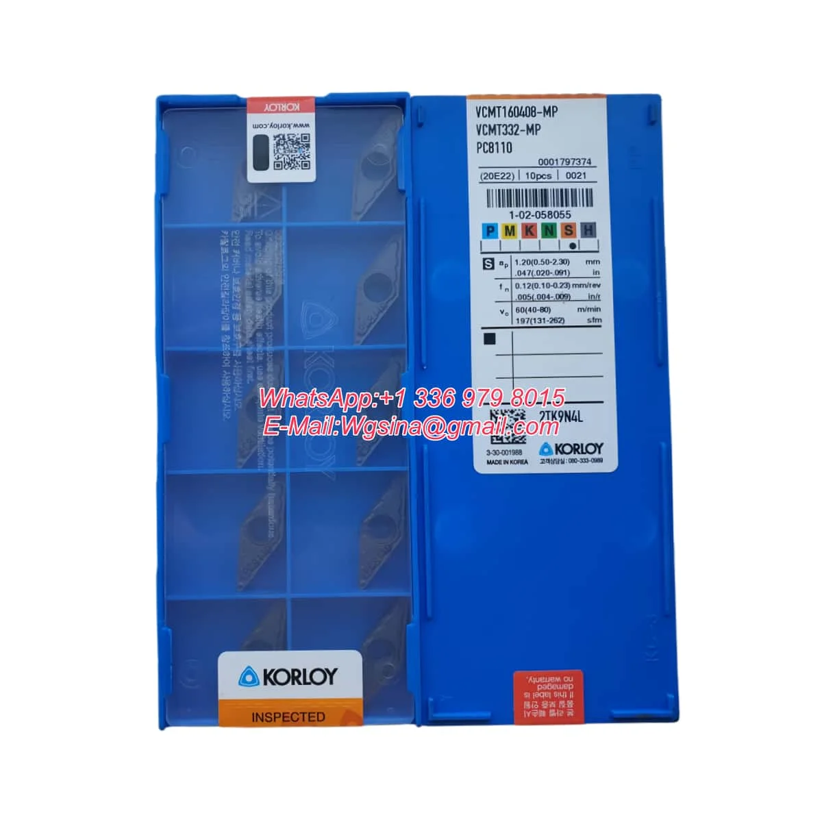 KORLOY Original VCMT VCMT16 VCMT160404 VCMT160408 -HMP NC3120 NC3020 Medium-Finishing Carbide Turning Inserts Turning Tools - view 2