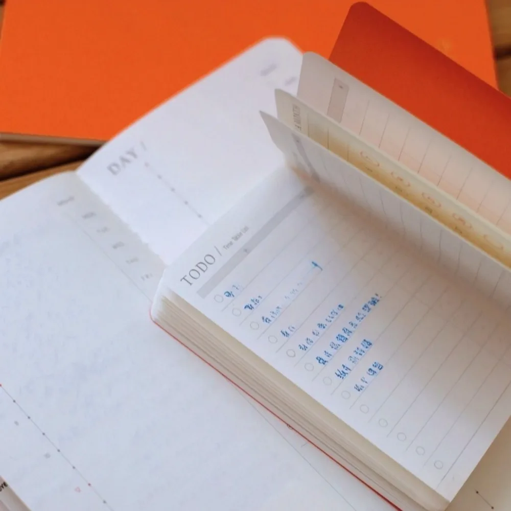 Picture 6: Fromthenon Travelers Notebook Refill Pages Daily Schedule Planner One Page Per Day Time Axis Travelers Journal Diary Notebook