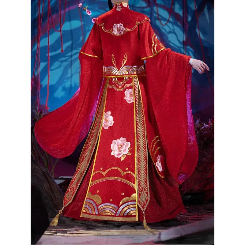 

DY20AGCOS Небесное официальное благословение Tian Guan Ci Fu Xie Lian Косплей Костюм Женское свадебное платье Женское традиционное красное свадебное платье Dr