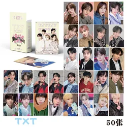 50Pcs/Set Idol Boy Lomo Card Postcard New Album Tomorrow Together Photocard Photo Print Cards Picture Fans Collection Gifts