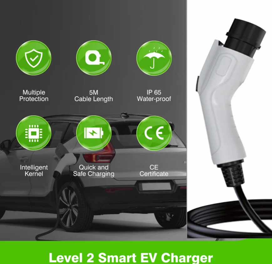 สถานีชาร์จรถยนต์ไฟฟ้าแบบพกพา 7 - Portable Ev Charger 32A Type 2 Cee Plug บทวิจารณ์และราคา