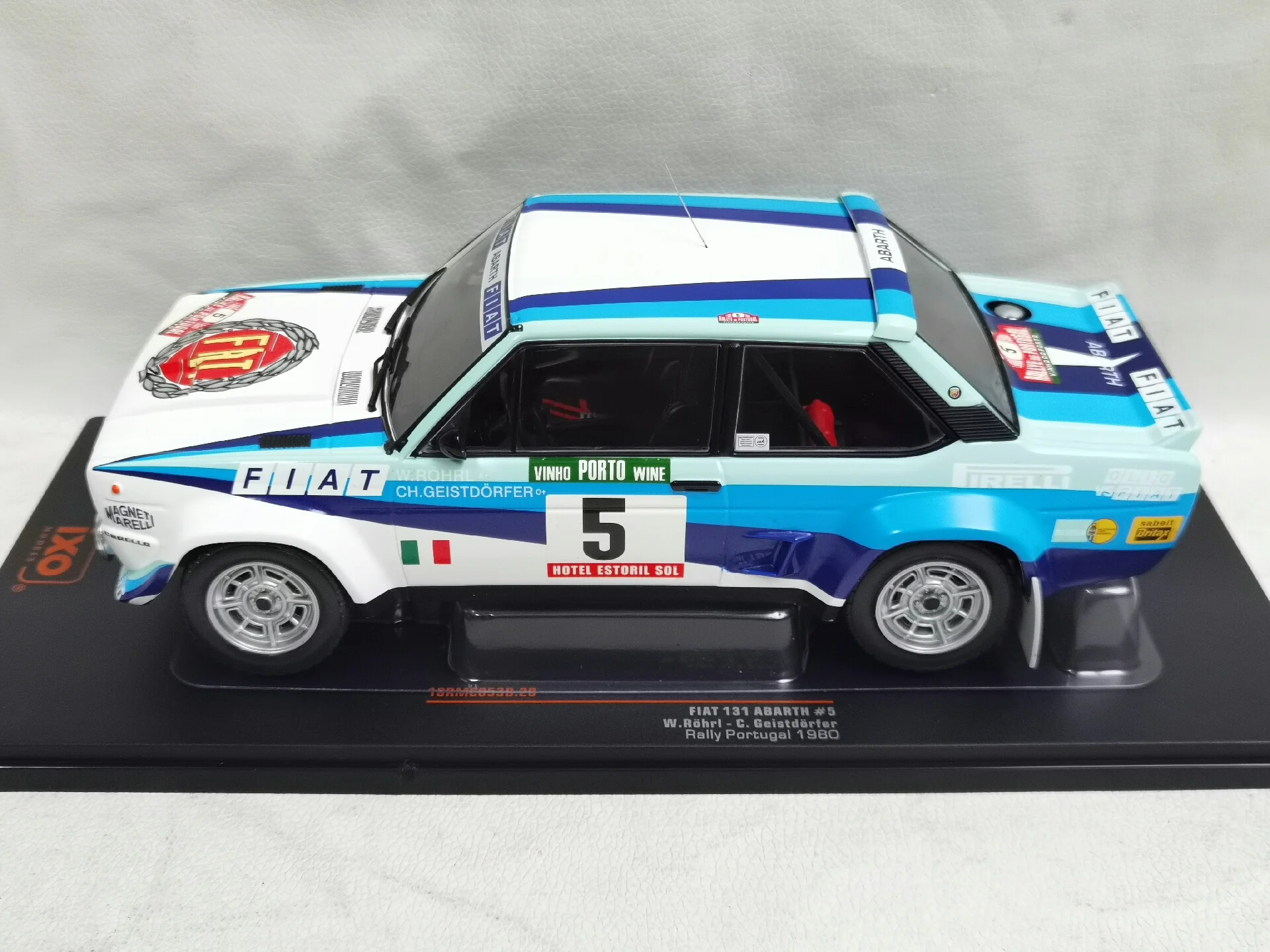 Box Deformation Diecast IXO 1/18 Scale 131 ABARTH #5 1980  A3C3 Alloy Car Model