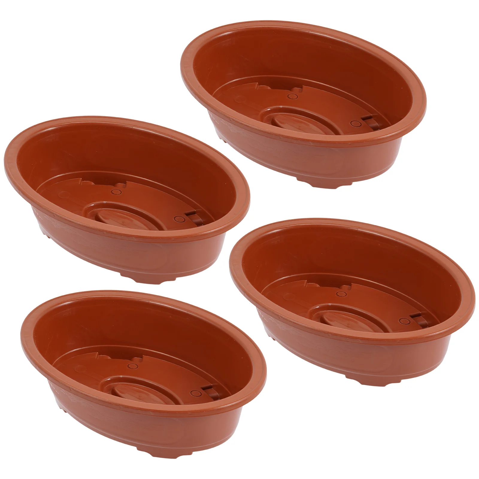 4 Pcs Plastic Flower Pot Bonsai Training Pots Indoor for Tree Succulent Plant Flowerpots Potted Containers Seedling