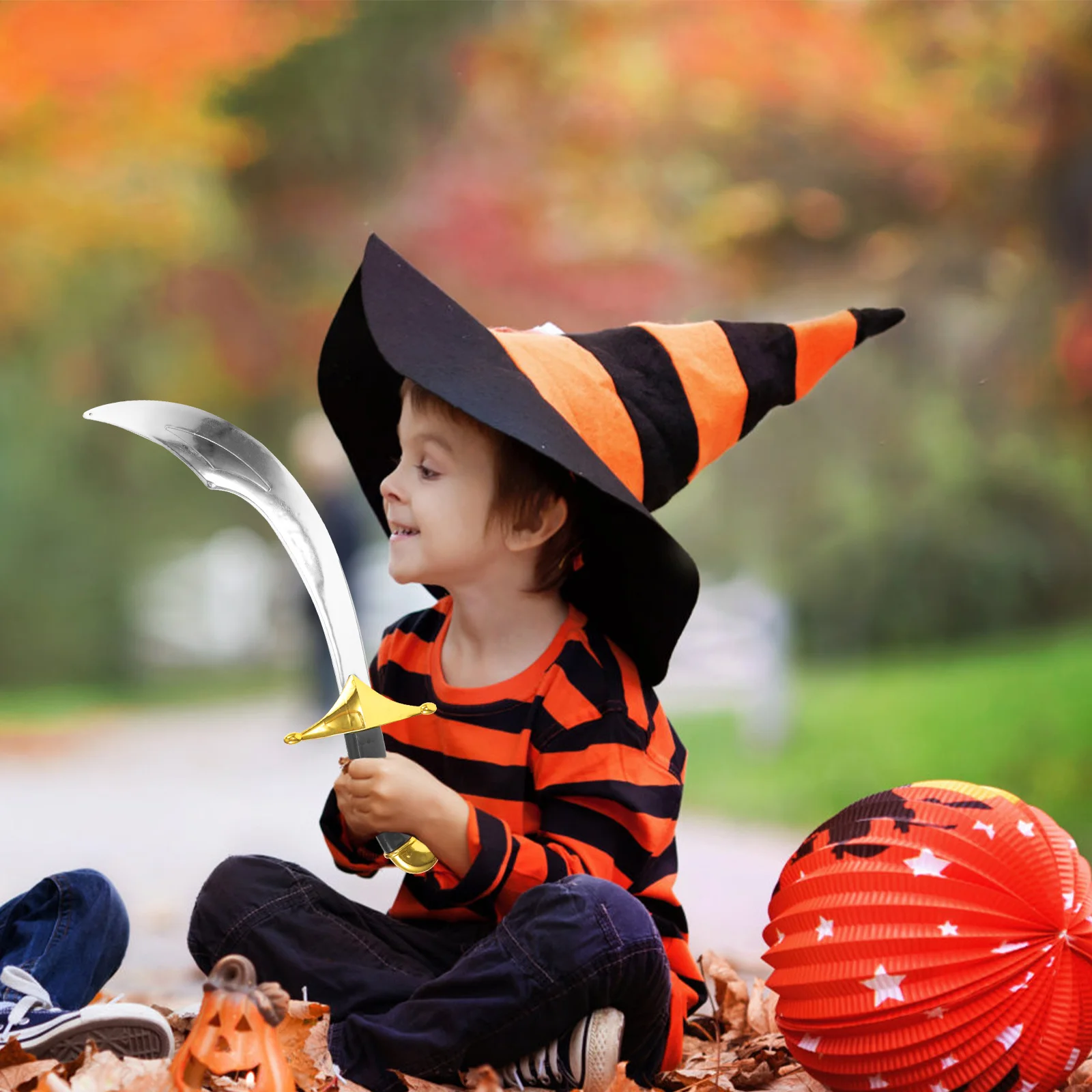 البلاستيك القراصنة السيف الدعامة خفيفة الوزن تأثيري ملحق القراصنة زي الطرف الديكور لوازم الهالوين دعامة السيف هالوين