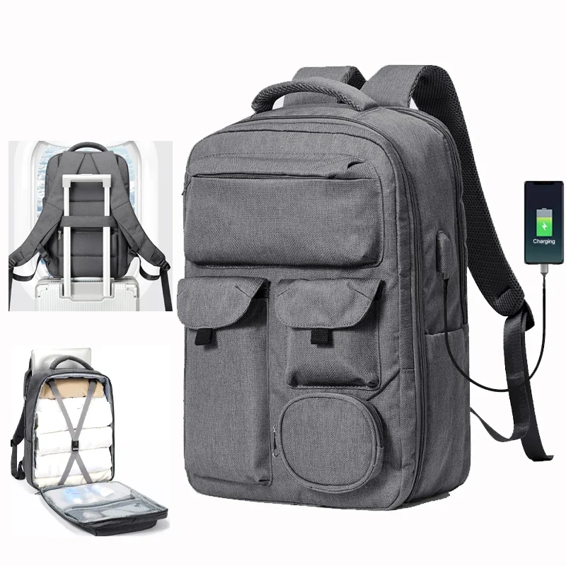 New Men Backpack Women Business Weekender Dry and Wet Separation Bag Travel Backpack Carry on Fashion Laptop Backpacks