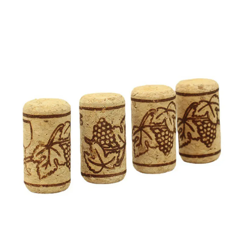 

300Pcs Red Wine Cork Wine Stopper Wood Champagne Cork Preservation Caps