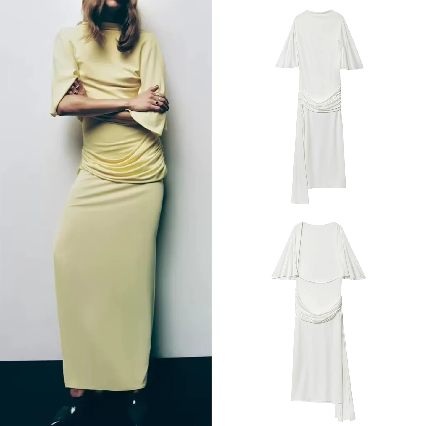 Ele Bal Long Dr Faion feminino em camadas decoração outono nova chegada Z Casual ort Sve Bodycon Dr