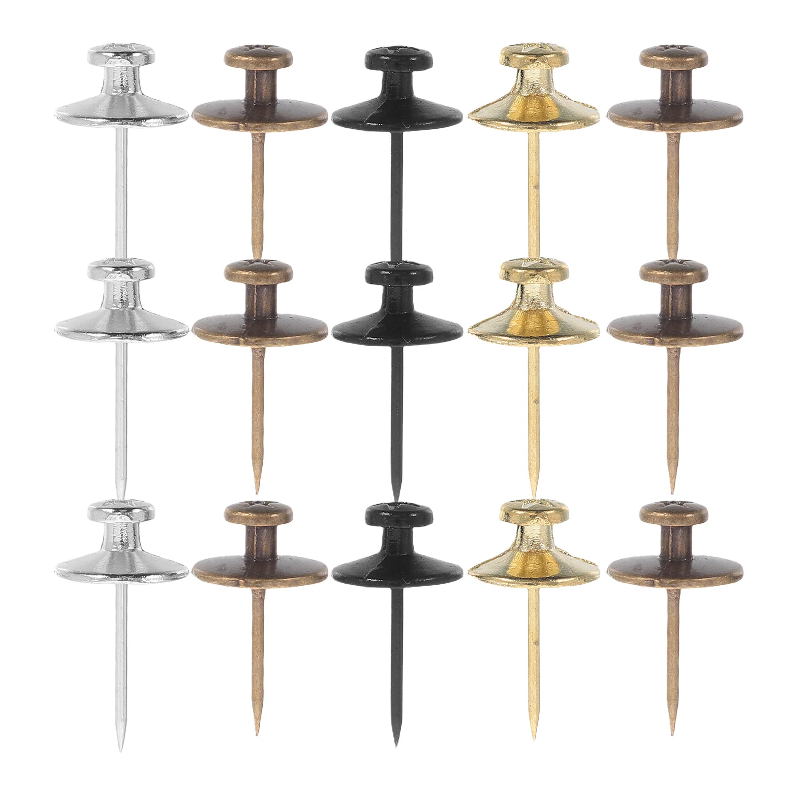 

25Pcs Durable Zinc Alloy Hooks Flat Thumbtack Design for Pictures Frames Decorative Wall Tacks Home Office Organization