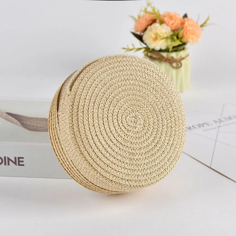 Rattan Woven Straw Bag Fashion Handmade Shell Shape Straw Handbag Shoulder Bags Women Girl