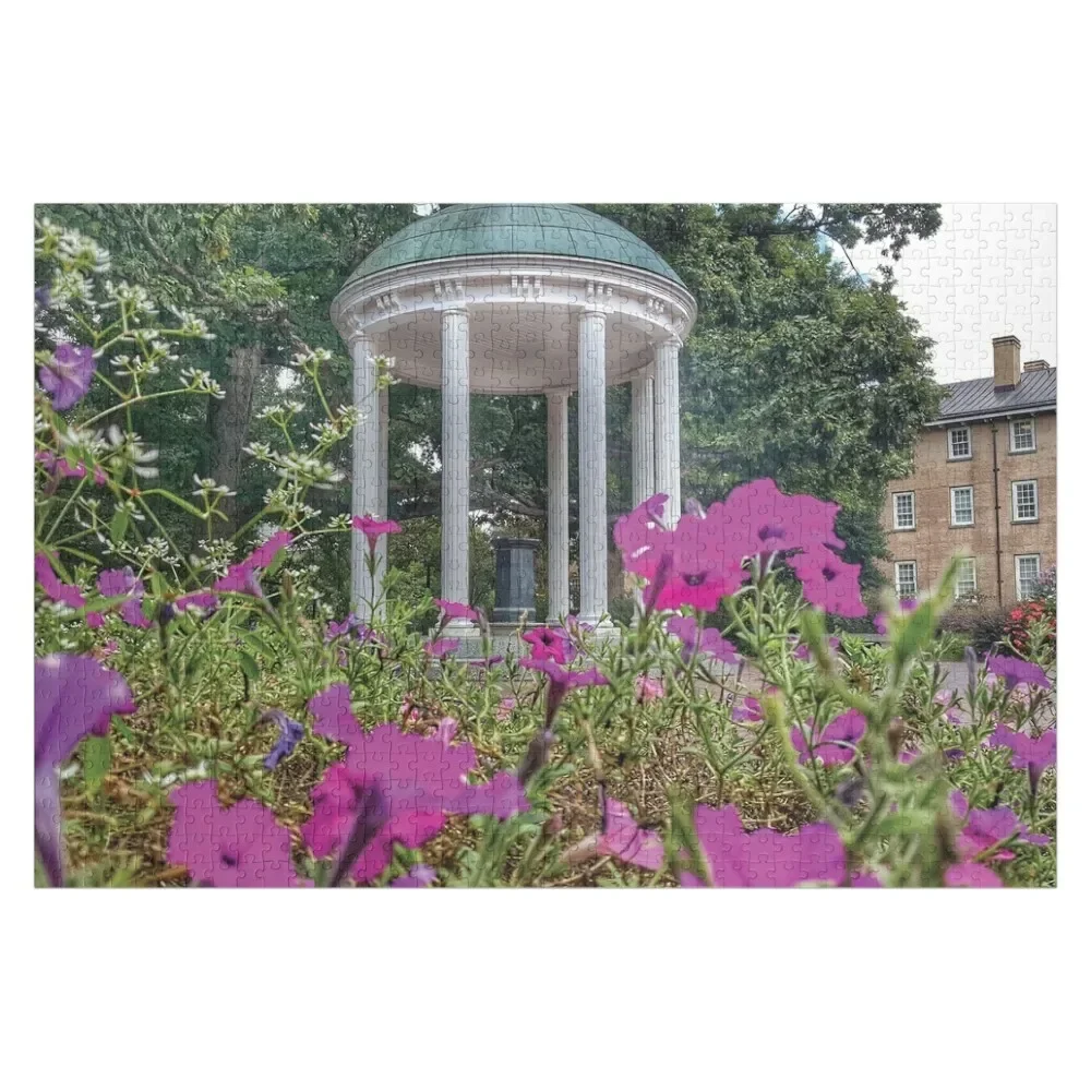 

Old Well surrounded by purple flowers Jigsaw Puzzle Jigsaw Custom Custom Child Wooden Name Puzzle