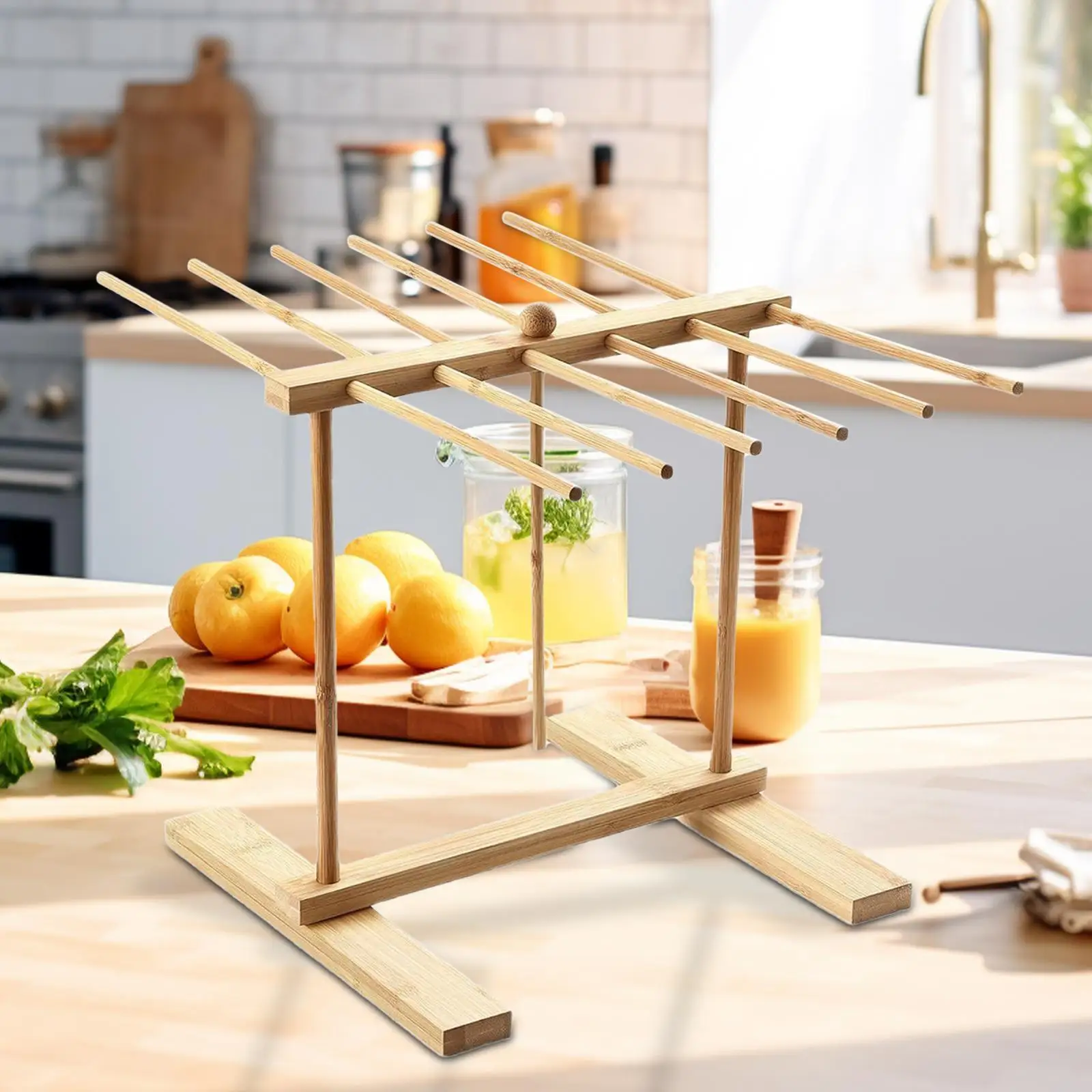 Wood Pasta Drying Rack Noodled Stand Pasta Dryer Rack Pasta Hanger Easy to Transfer