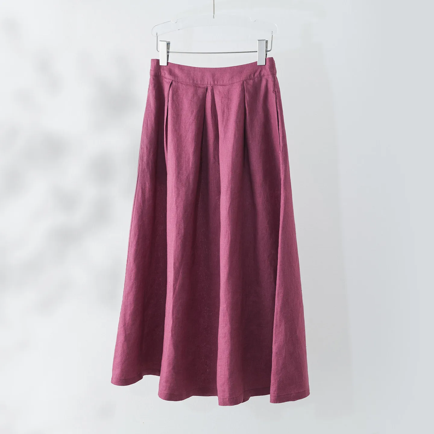 

Dave&di Hanma Washed Half Skirt Artistic Versatile A-line Pleated Long Skirt Summer Skirt Woman Clothing Faldas Skirts