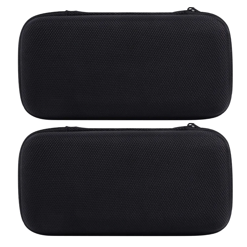 

2 Pcs Handbag Storage Box Travel Handbags Wireless Microphones Pu Protective Pouch