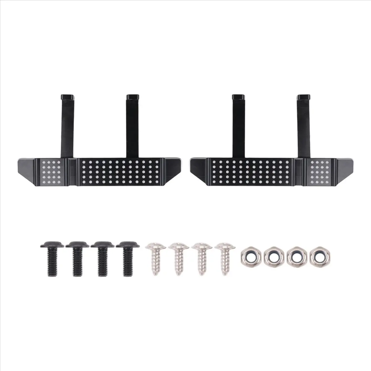 NNnew Metal Pedal Side Plate Slider for MN D90 MN-90 MN98 MN99 MN99S 1/12 RC Car Upgrade Parts Accessories Black