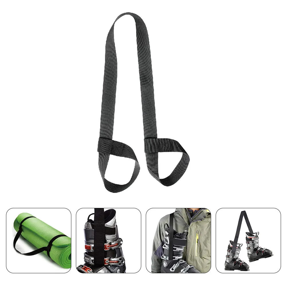 2 قطعة الأشرطة الكتف قابل للتعديل اليوغا حصيرة الناقل زلاجات دوارة لاش النايلون حزام متعدد الأغراض حبال للثلج