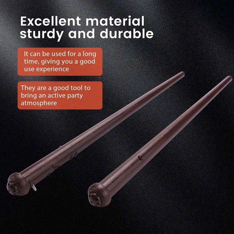 8 Pieces Light Up Wand Magic Light And Sound Toy Wizard Wands, Illuminating Wand, Party Costume Accessory