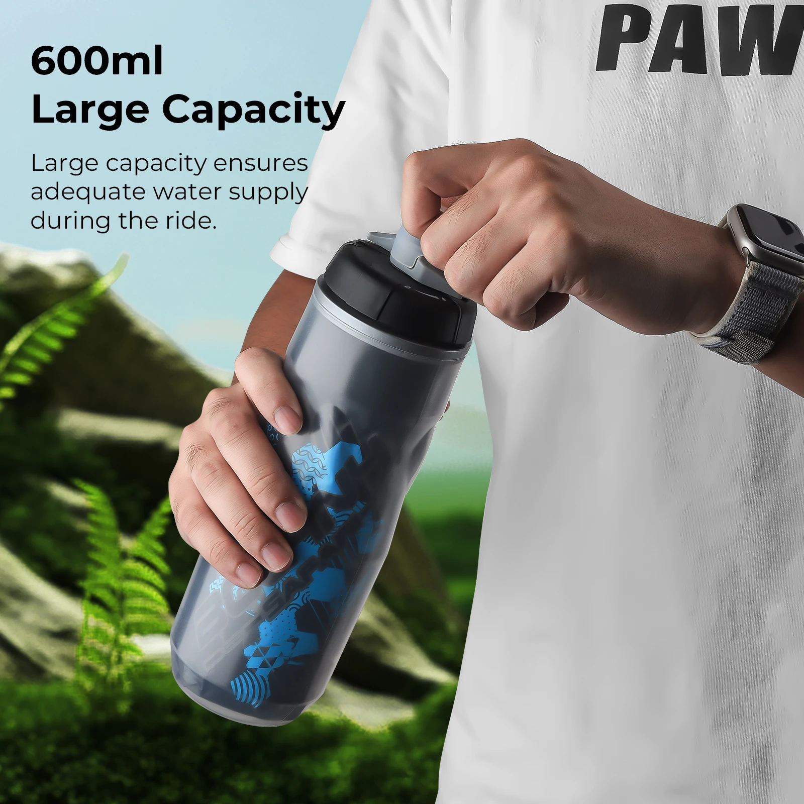 Bolany bicykl voda láhev láhev heat-and ice-protected outdoorové sportovní pohár leak-proof 600ml fitka voda pohár cyklistika aparatura