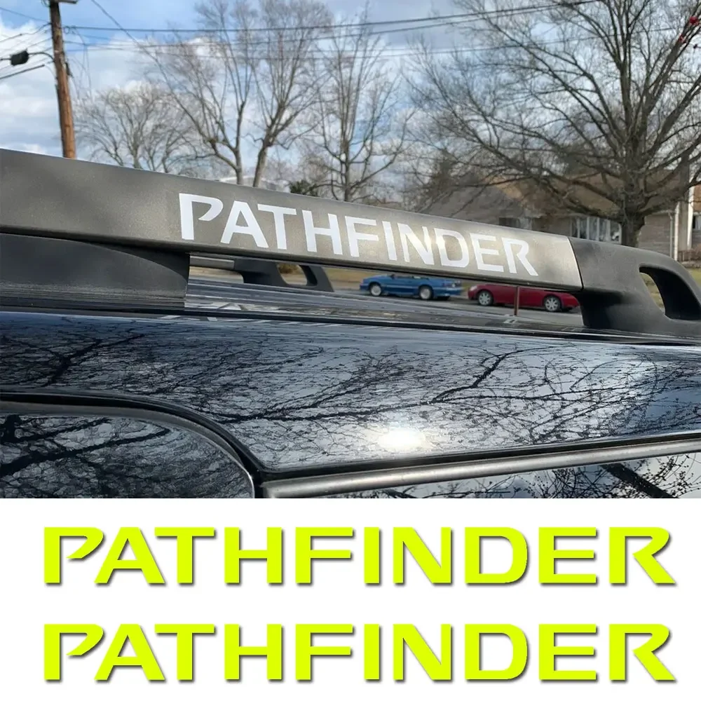 For Nissan PATHFINDER 2005-2012 Roof Rack Side Rail left / right Emblem Vinyl Decals