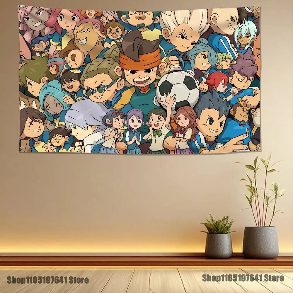 أنيمي I-InazumaS أحد عشر عالية الجودة العلم نسيج راية غرفة نوم غرفة المعيشة بار ديكور جدران الحفلات الاستخدام في الهواء الطلق