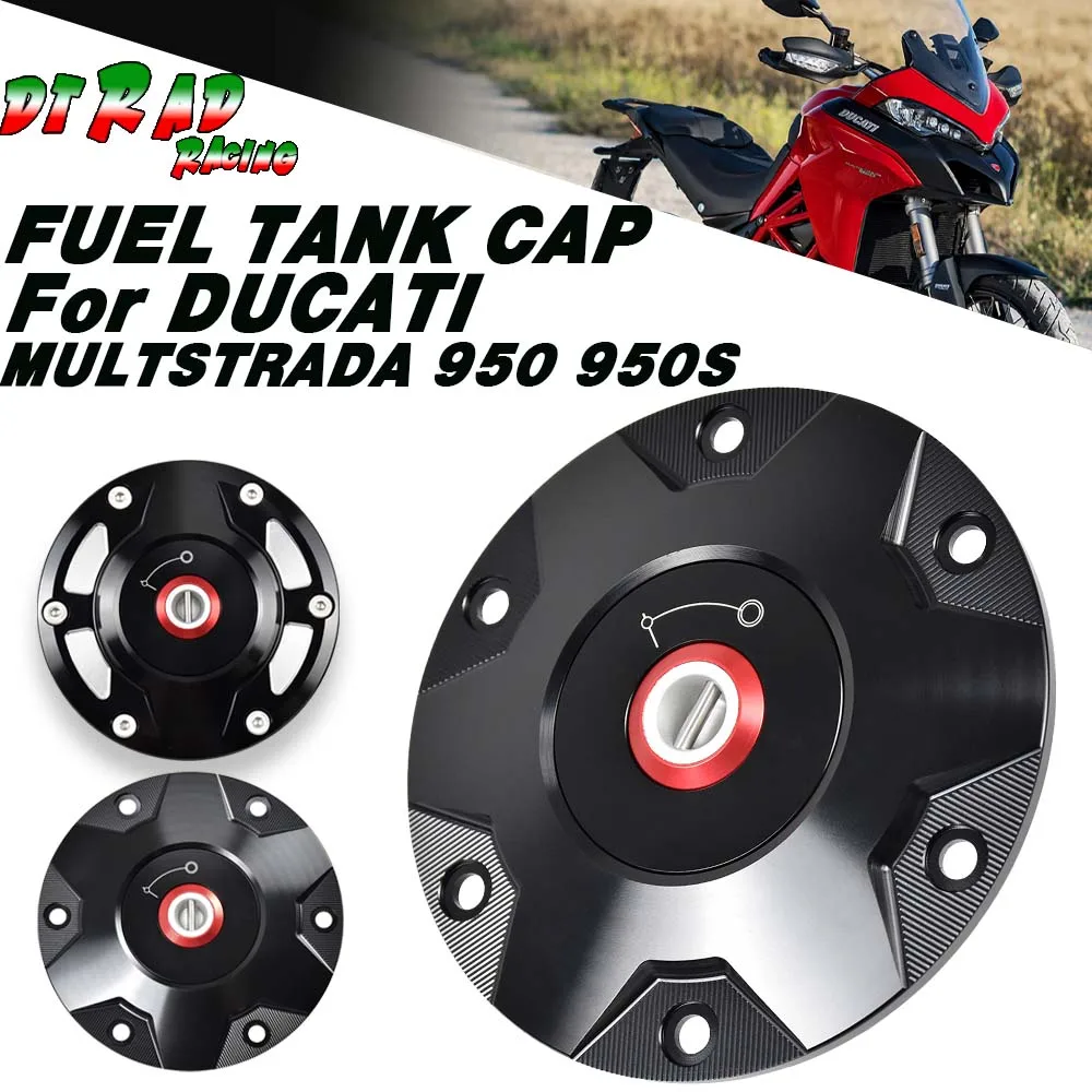 For DUCATI MULTSTRADA 950 2017-2021 950S 2019-2021 Keylocking Fuel Tank Cap Motorcycle Oil Plug Billet Engine Oil Filling Cover