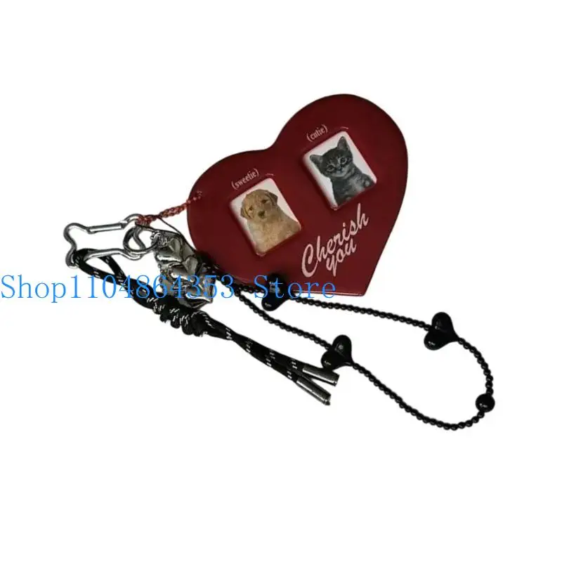 652F Stylish Personalize Photo Frame Keyring for Unique Styles and Daily Use