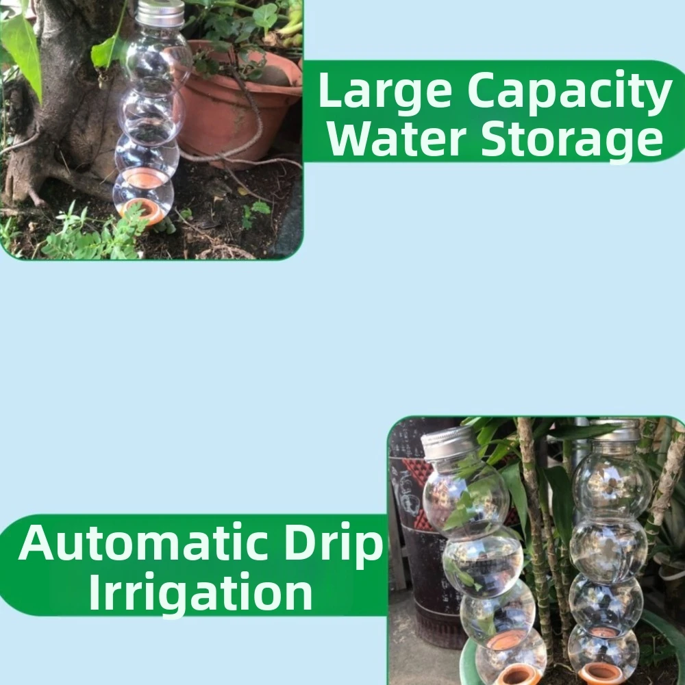 Transparent Automatic Water Device Elongated Gourd Large Capacity Drip Irrigation System Drip Irrigation Plant Irrigation