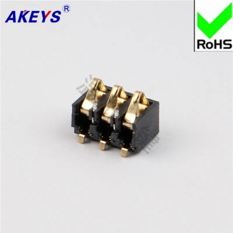 10 pcs Battery seat battery connector Digital Product Connector 3PIN battery seat BC-10-3P-5*8