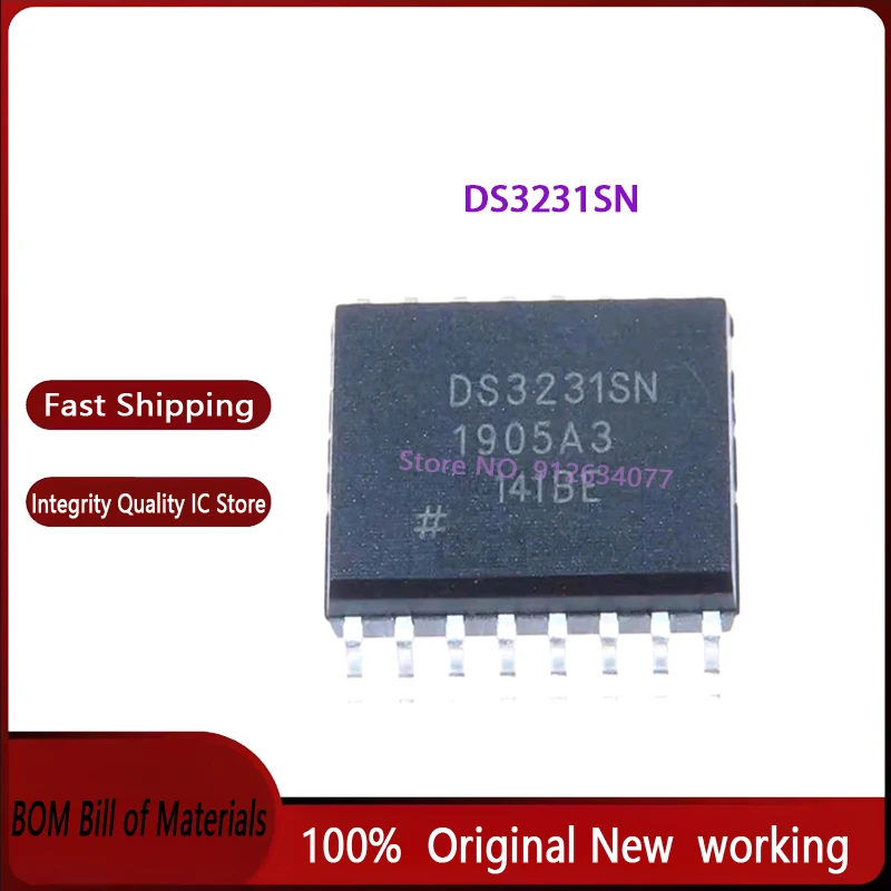 10~50pcs/lot DS3231SN DS3231 DS3231SN#TR SOP16 New original