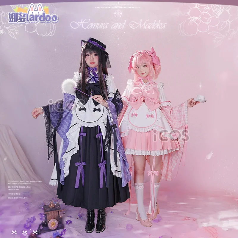 Kaname Madoka Costume Cosplay Dress Anime Puella Magi Madoka Women Dress Role Play Clothing Halloween Suit Lardoo