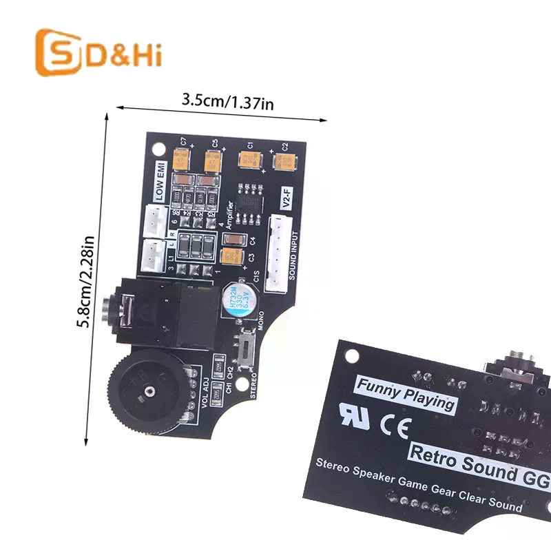Высококачественная двухканальная аудиоплата громкости для игрового оборудования SEGA с использованием аудиоконденсаторов ELNA, максимальный двойной оригинальный выход громкости