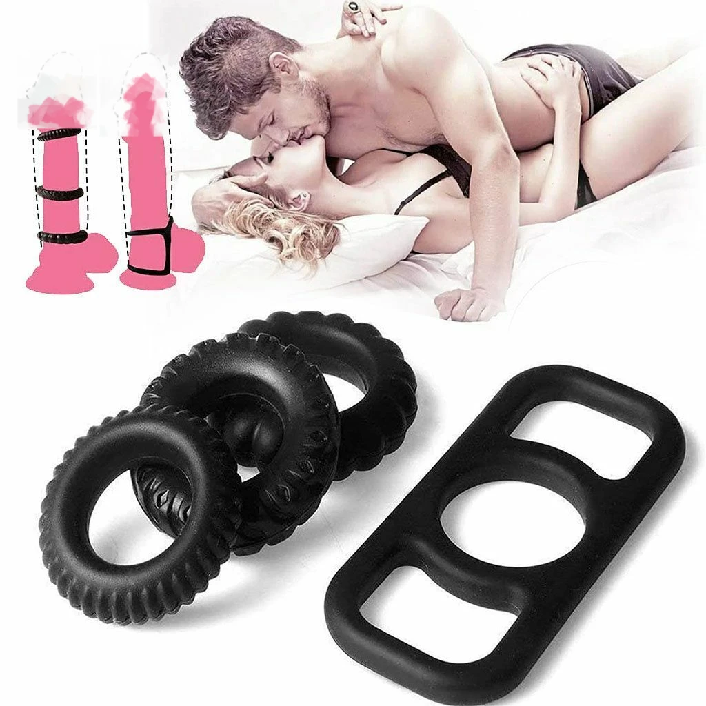 Cock ring Men's Ring Time-Delay Collar Silicone Ring Male Cock Ring Sex Toys For Men Sex Products Sex Shop 18+
