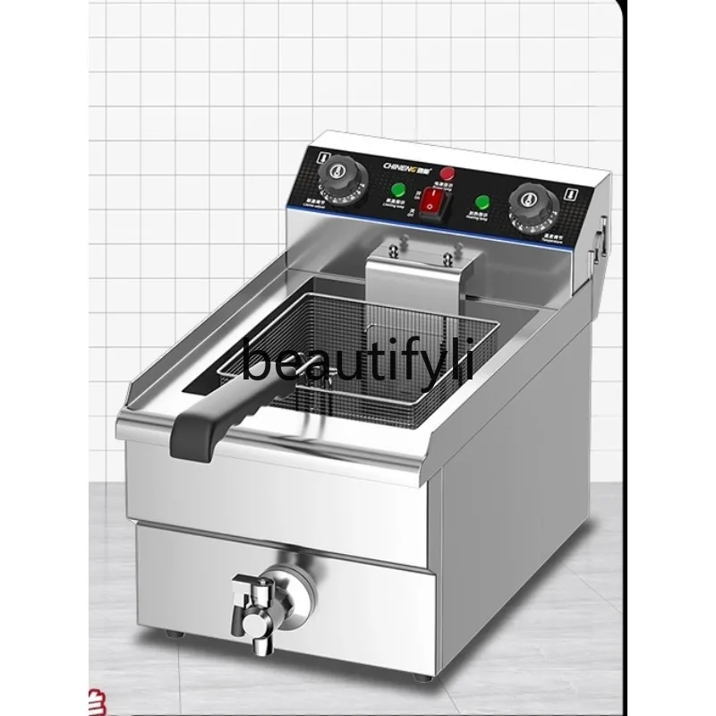 

Commercial electric fryer, fritters machine, large capacity skewers, chicken thighs, electric fryer, stainless steel thickening