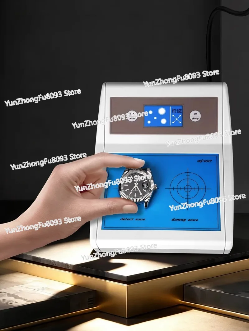 AC 220V Multifunctional Watch Demagnetizer with Magnetic Field Detector – Professional Watch Repair & Maintenance Tool