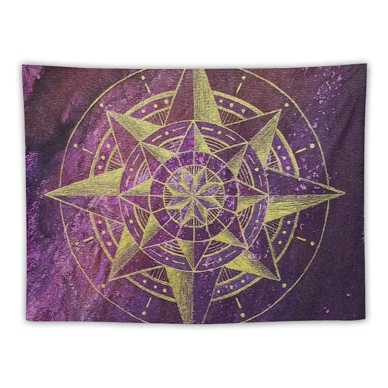 

Into the Mystic Compass Tapestry Room Aesthetic Art Mural Tapestry