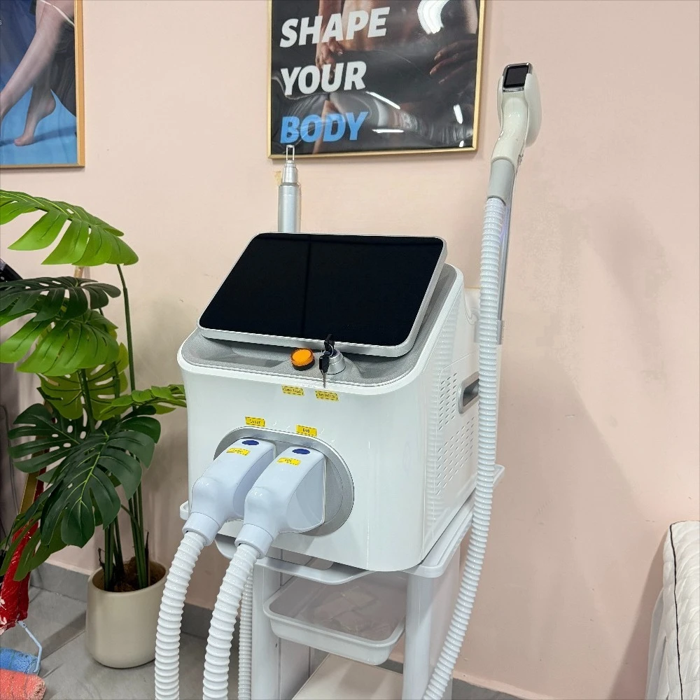 2 in 1 Diode Hair Removal, Painless Picosecond Tattoo Removal, Multi-function Cooling System, Beauty Device