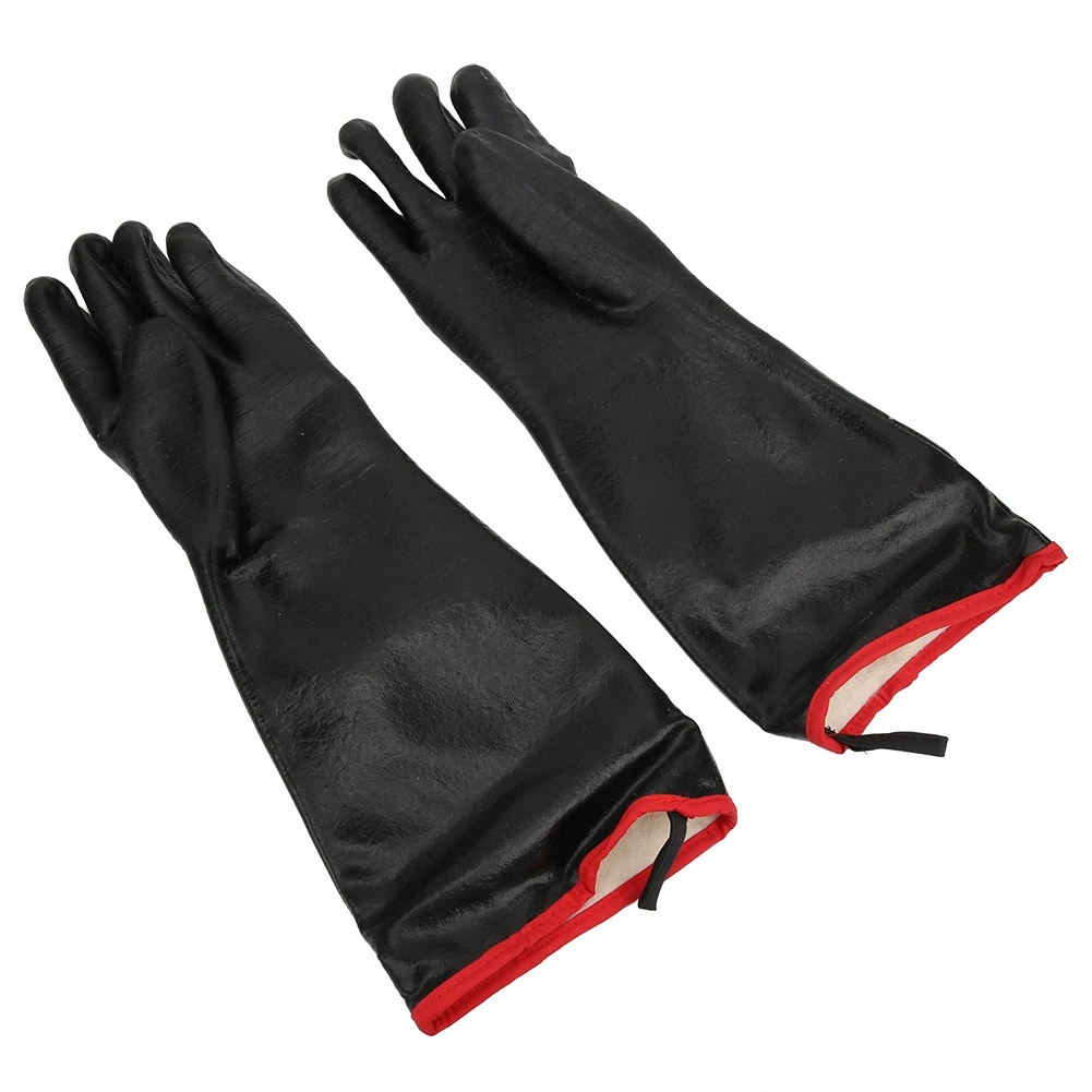 18in Heat Fire Resistant Safety Gloves Flame Retardant Oil Proof Heavy Neoprene Gloves for Oven
