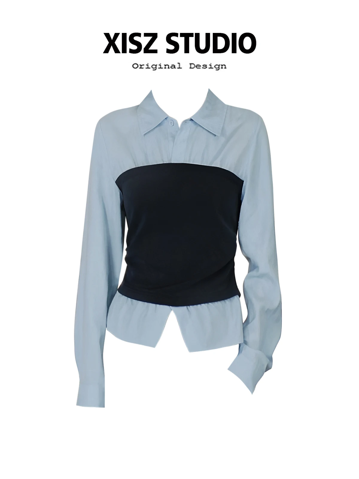 

Женская лоскутная футболка из двух предметов в стиле Харадзюку Y2k, футболка 90-х годов, эстетические винтажные корейские футболки с длинными рукавами, одежда 2000-х годов