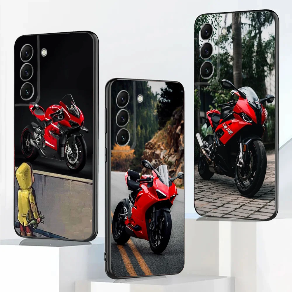 Motorcycle P-Panigale v4 Phone Case For Samsung Galaxy A20,A21s,A22,A31,A32,A52,A53,A72,73,A80,A91 D-DucatiEs Soft Black Cover