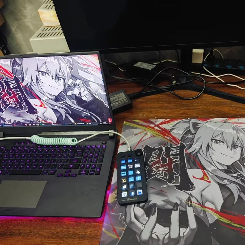 Glass Gaming Mouse Pad Cool Anime SORA YUME Frosted Surface Desktop Mat Tempered Upgrade For FPS Office Custom Game Accessories