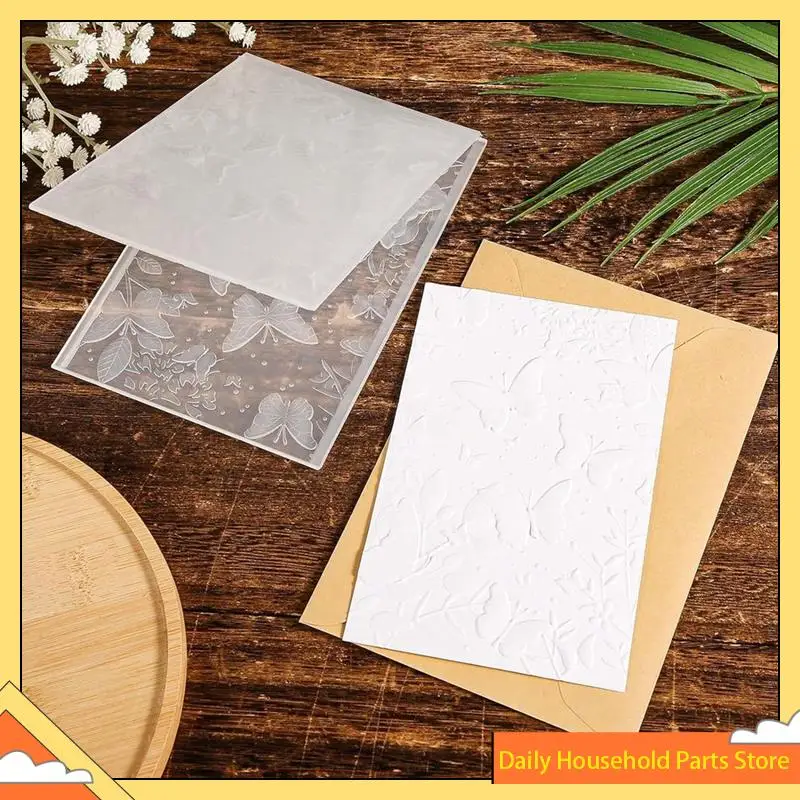 مجلد النقش ثلاثي الأبعاد، قالب النقش على شكل فراشة أوراق الزهور المزخرفة، لصنع البطاقات والحرف الورقية لسجل القصاصات!