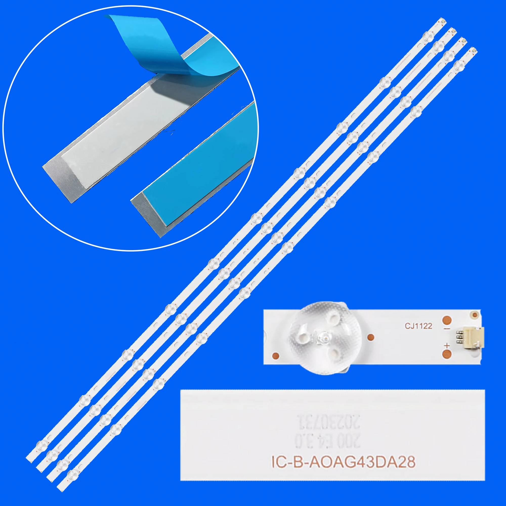 

Лента светодиодной подсветки для 43PUS6504/12 43PUS6504/62 43PUS6554/12 43PUS7505/60 43PUS7555/12 43PFS6855/12 43PUS7505/12 43PUS7555