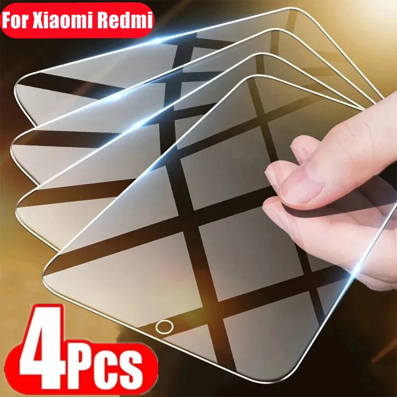 

4PCS 8K Tempered Glass for Xiaomi 13T 12T 10T 9T 11T Poco X3 F3 M4 M3 M5 Pro Screen Protector for Redmi Note 13 12 11 10 9 Pro