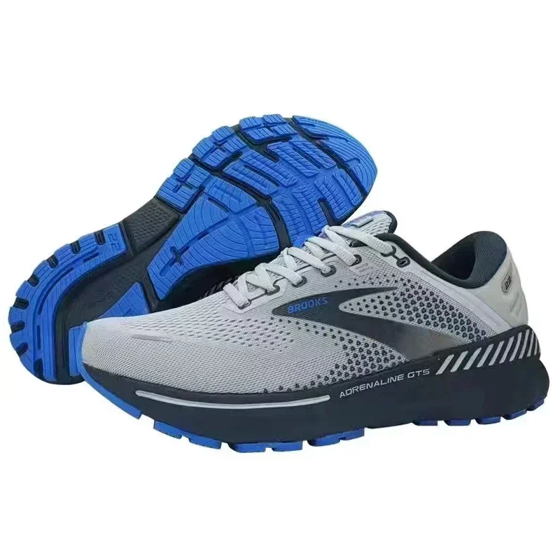 Running Shoes Adrenaline GTS 22 Black Ebony Men Long-Distance Road BROOKS Sport Training Casual Sneakers