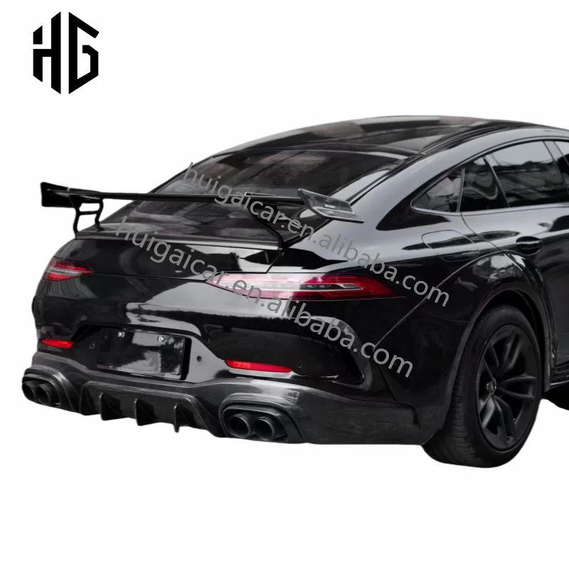 For Mercedes Bens Amg Gt43 Gt50 Gt53 Gt63 Bodykit Upgrade to RT900 Style Rear Bumper Lip Spoiler Car Trunk Wing Auto Accessories