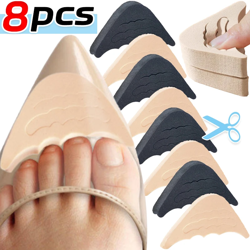Women High Heels Forefoot Pad Boots Cushioning Half Insoles Reduce Shoe Size Fore Foot Pad Lightweight Protective Shoes Inserts