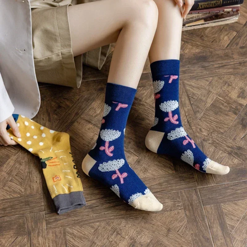 The new Korean version of the socks trend personality net red in the tube socks Japanese cotton socks