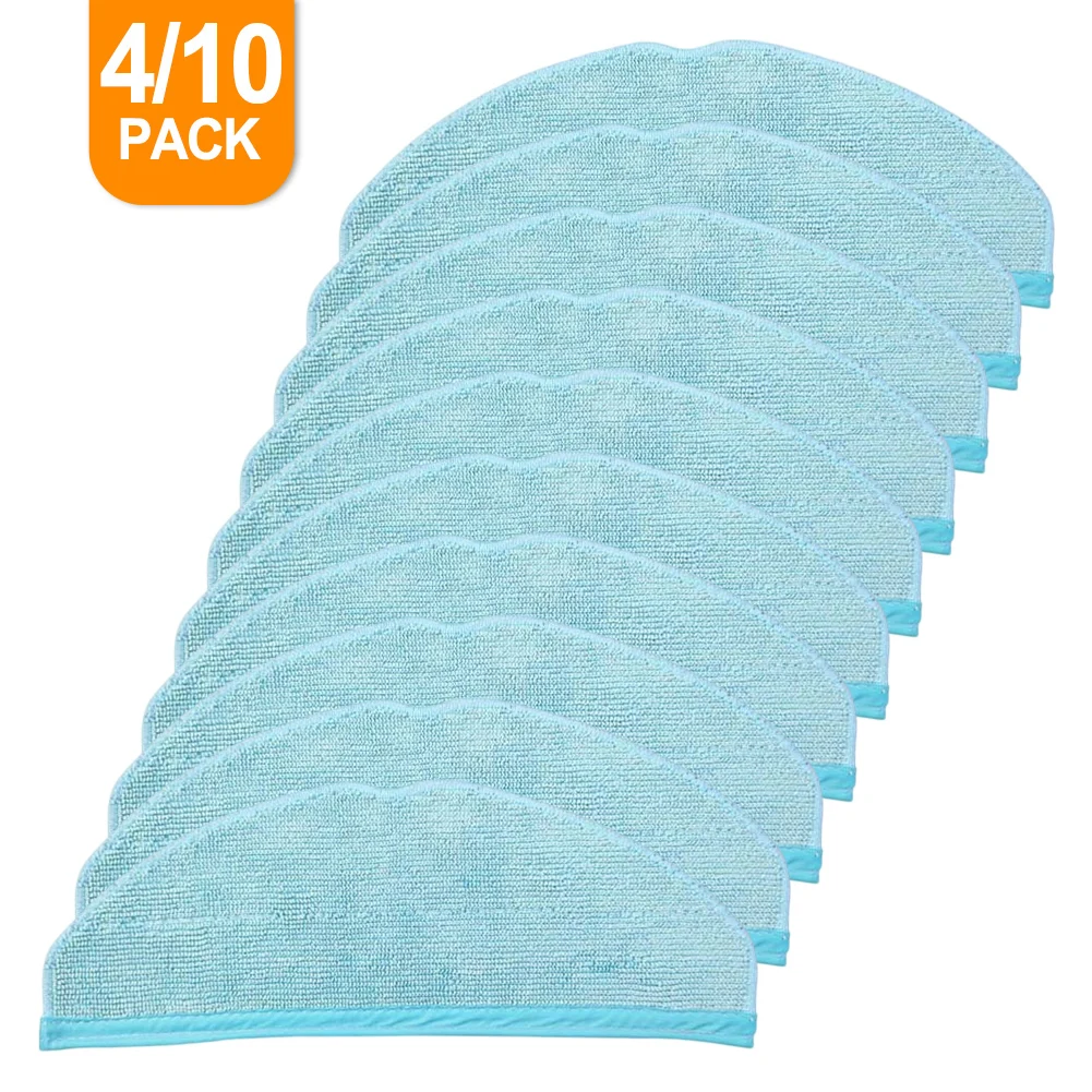 4/10pcs Mop Pads For Homerun Robot 7000 Series XU7100/01 XU7100/02 XU7000/01 XU7000/02 XV1472/00 XV1470/00 Vacuum Cleaner Parts