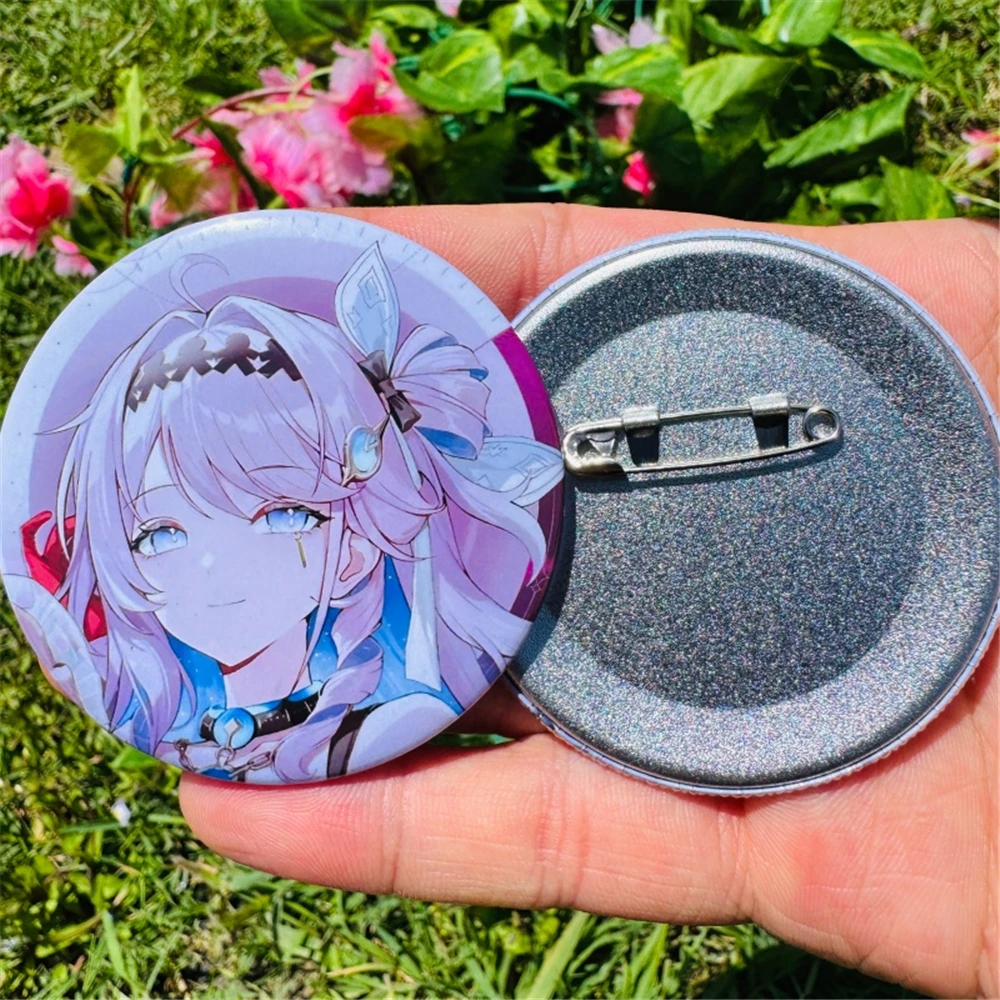 

58mm Game Wuthering Waves Hiyuki Daniya Cosplay Costumes SPTE Tin Plated Pin Badge Accessories Pendant Prop