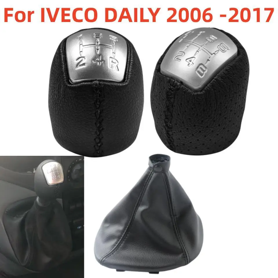 Per IVECO DAILY 2006 2007 2008 2009 2010 2011 2012 2013 2014 2015 2016 2017 Auto 5/6 Velocità di Marcia Bastone Pomello del cambio In Pelle di Avvio